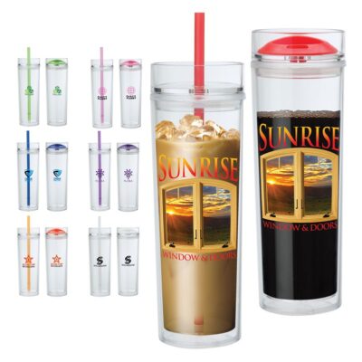 Jomocha 16 oz. Double Lid Hot / Cold Tumbler-1