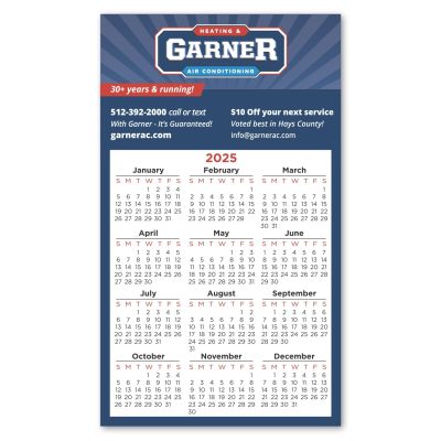 Calendar Square Corner Magnet 3 1/2 x 6-1